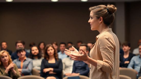 Professional managing workplace stress